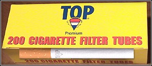 The TOP line of Make Your Own Cigarette Tubes