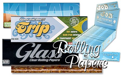 Transparent Rolling Papers From Republic and HBI, Crystal, Trip, Glass, Klear