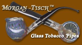 The Morgan-Tisch Glass Tobacco Pipe