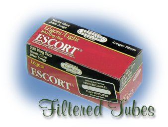 Escort Brand Filtered Cigarette Tubes