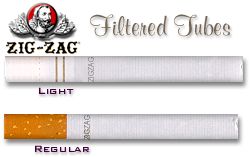 Zig-Zag Regular & Light Filtered Cigarette Tubes