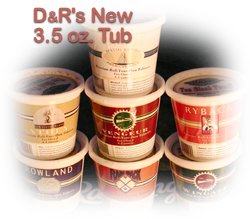 New 3.5 ounce Tubs from D&R Tobacco