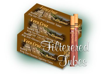 Vera Cruz Brown Designer Filtered Cigarette Tubes