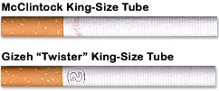 New McClintock and Gizeh Twister King-Size CigaretteTubes